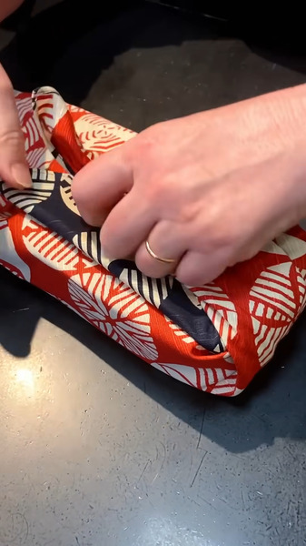 Step 2: Tuck in the extra fabric