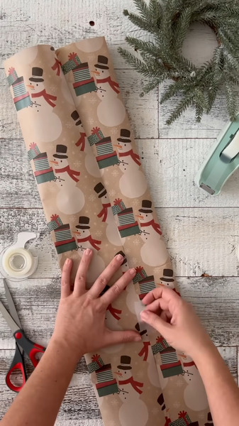 Step 2: Fold and tape the paper